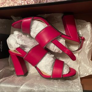 NWOT Coach High heel Sandal